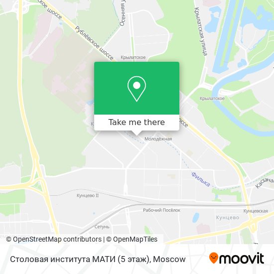 Столовая института МАТИ (5 этаж) map