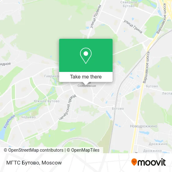 МГТС Бутово map