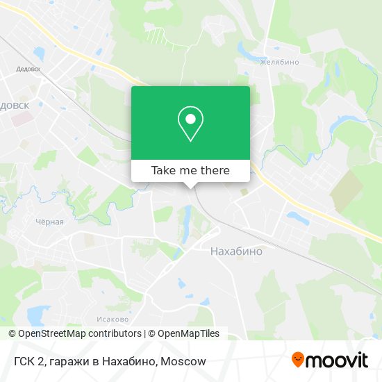 ГСК 2, гаражи в Нахабино map