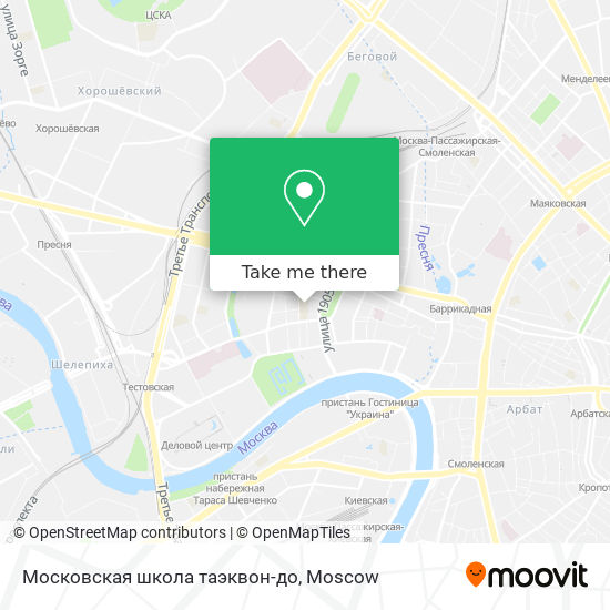 Московская школа таэквон-до map