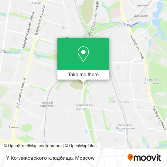 У Котляковского кладбища map