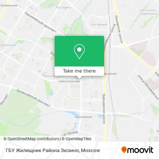 ГБУ Жилищник Района Зюзино map
