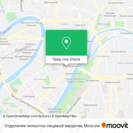 Отделение челюстно-лицевой хирургии map