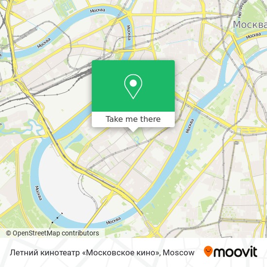 Летний кинотеатр «Московское кино» map