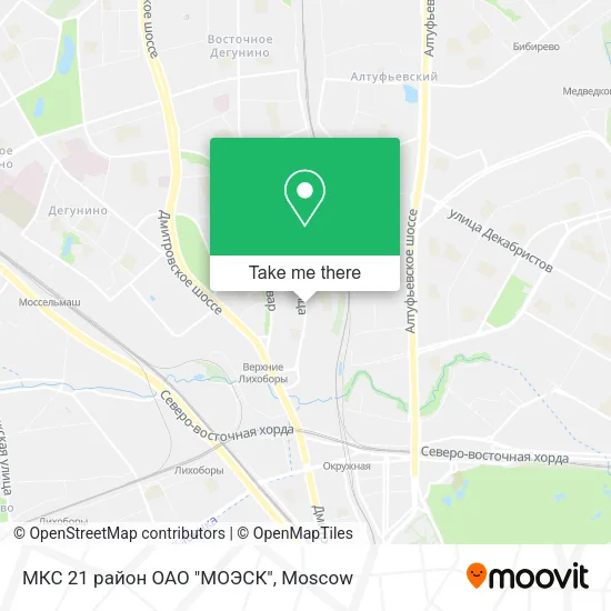 МКС 21 район ОАО "МОЭСК" map