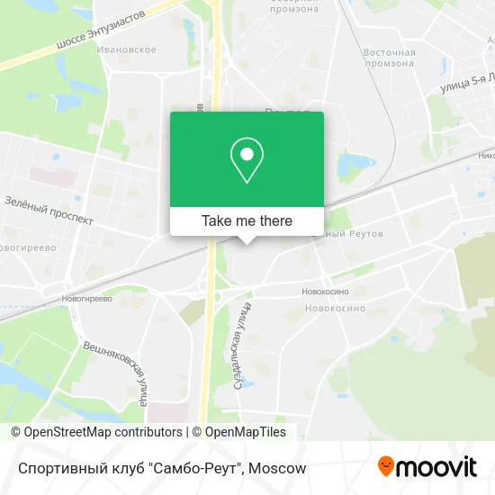 Спортивный клуб "Самбо-Реут" map
