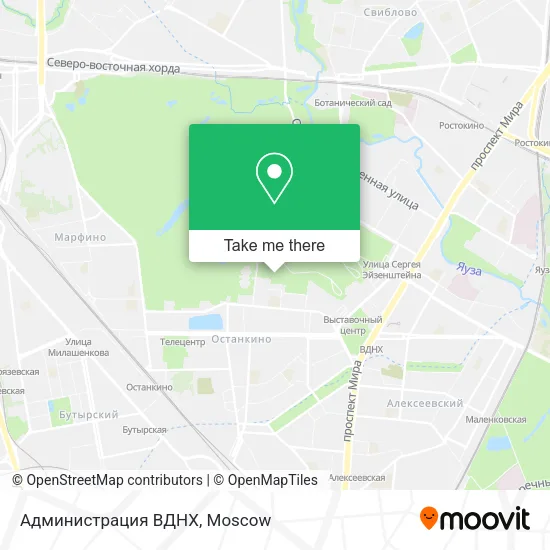 Администрация ВДНХ map