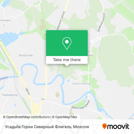 Усадьба Горки Северный Флигель map