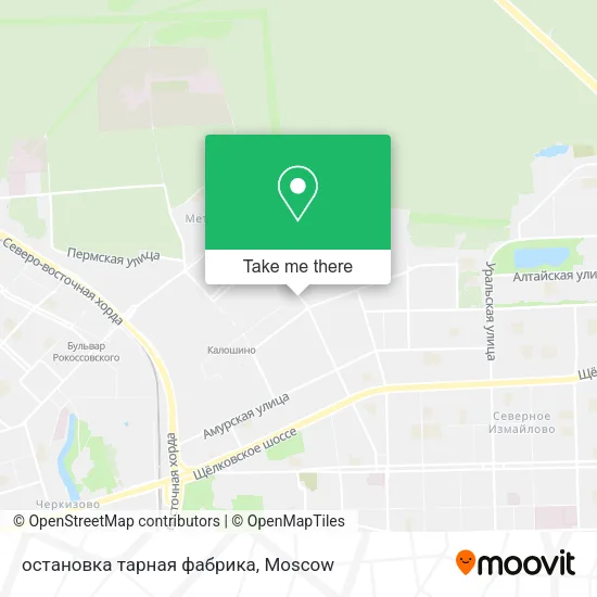 остановка тарная фабрика map
