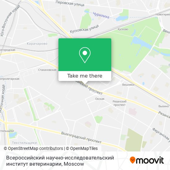 Всероссийский научно-исследовательский институт ветеринарии map