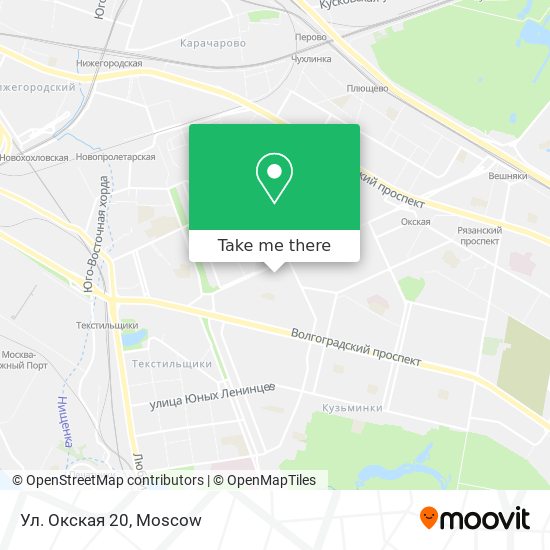Ул. Окская 20 map