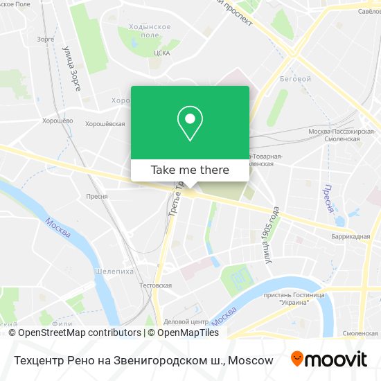 Техцентр Рено на Звенигородском ш. map