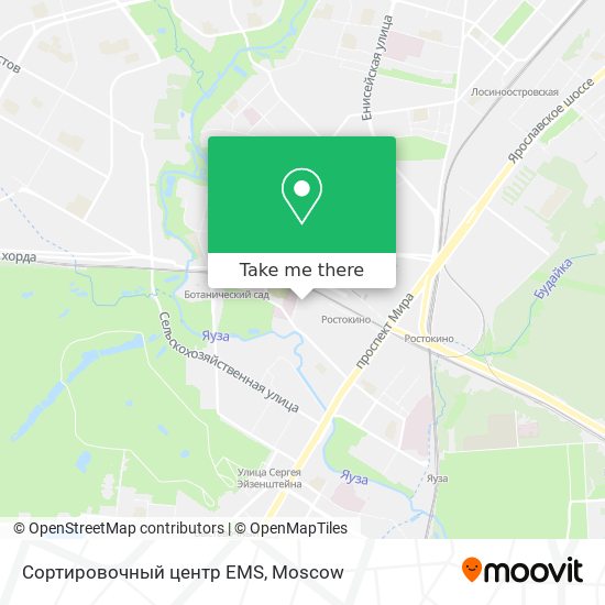Сортировочный центр EMS map