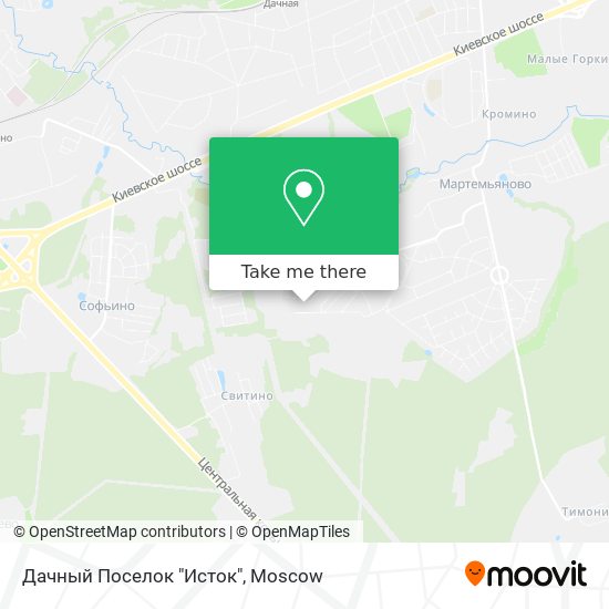 Дачный Поселок "Исток" map