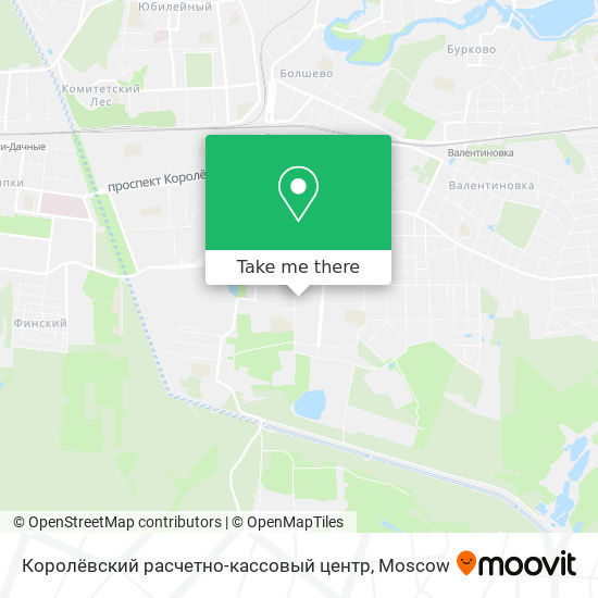 Королёвский расчетно-кассовый центр map