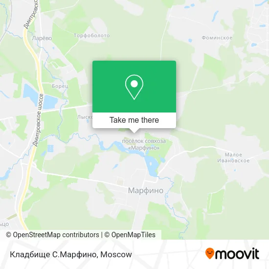 Кладбище С.Марфино map