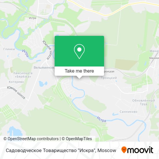 Садоводческое Товарищество "Искра" map