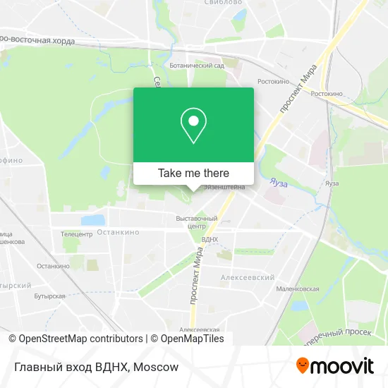 Главный вход ВДНХ map