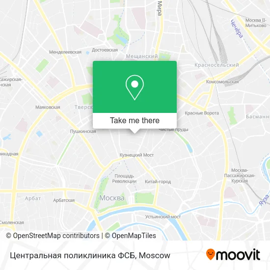Центральная поликлиника ФСБ map