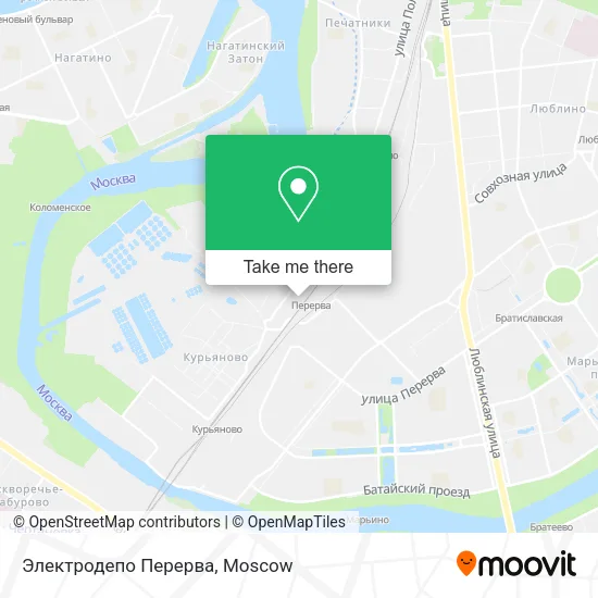 Электродепо Перерва map