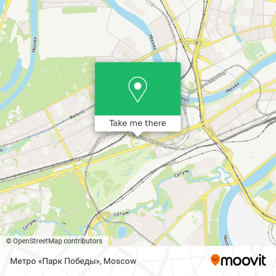 Метро «Парк Победы» map