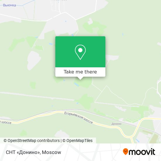 СНТ «Донино» map
