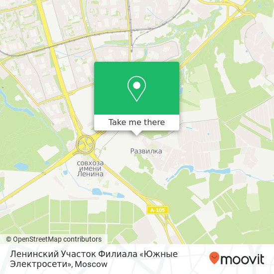 Ленинский Участок Филиала «Южные Электросети» map