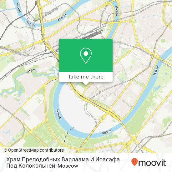 Храм Преподобных Варлаама И Иоасафа Под Колокольней map