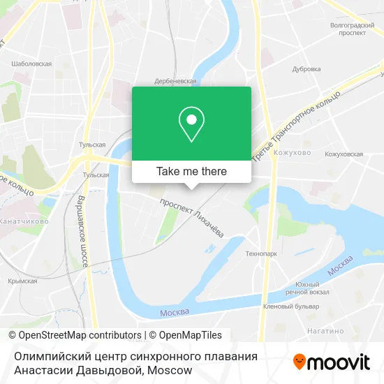 Олимпийский центр синхронного плавания Анастасии Давыдовой map