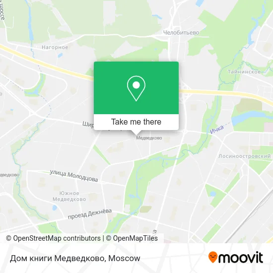 Дом книги Медведково map