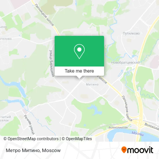 Метро Митино map