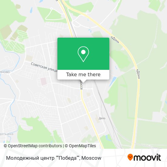 Молодежный центр ""Победа"" map