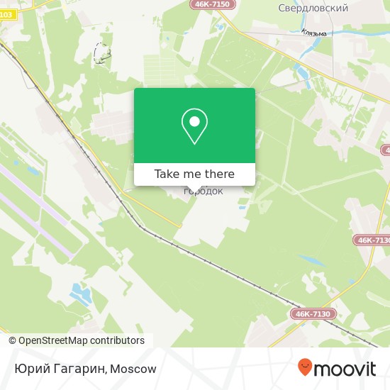 Юрий Гагарин map