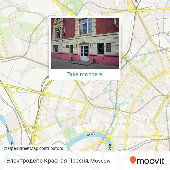 Электродепо Красная Пресня map