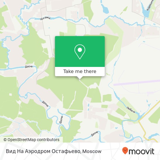 Вид На Аэродром Остафьево map