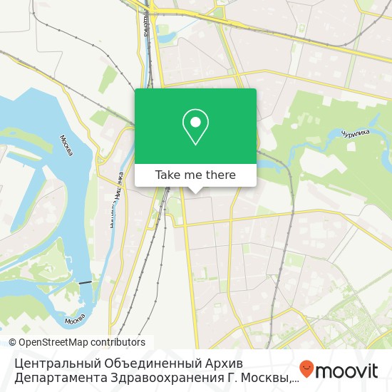 Центральный Объединенный Архив Департамента Здравоохранения Г. Москвы map