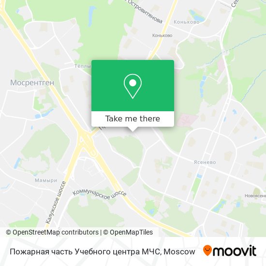 Пожарная часть Учебного центра МЧС map