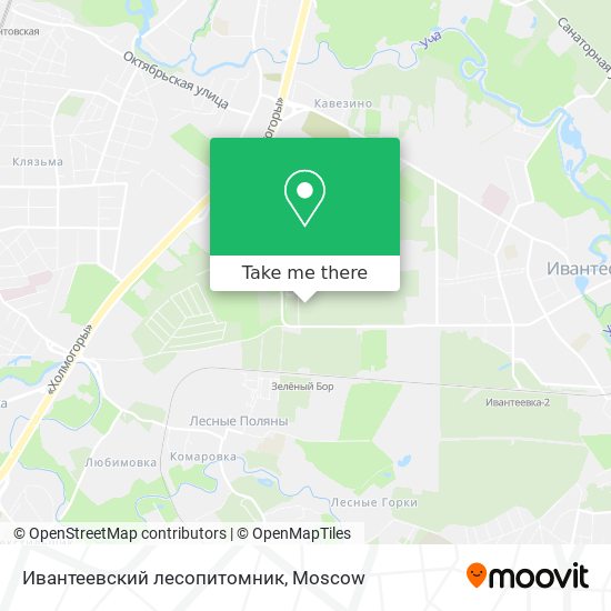 Ивантеевский лесопитомник map