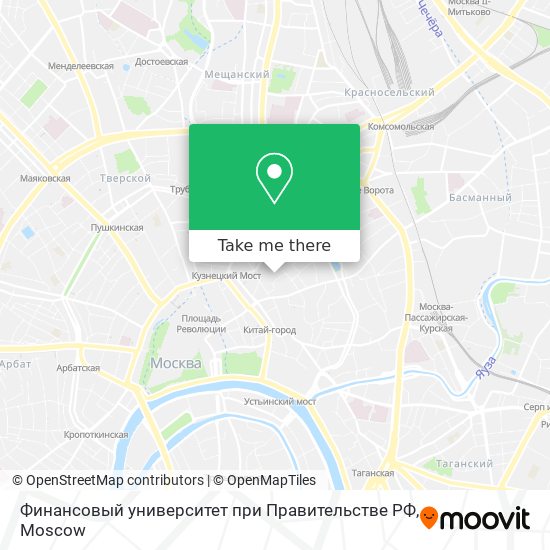 Финансовый университет при Правительстве РФ map