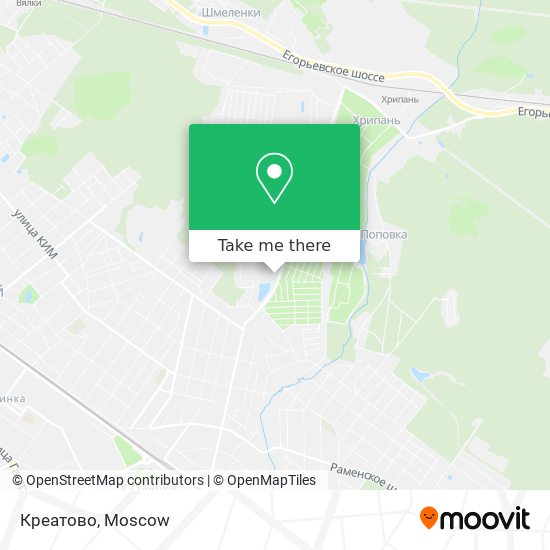 Креатово map
