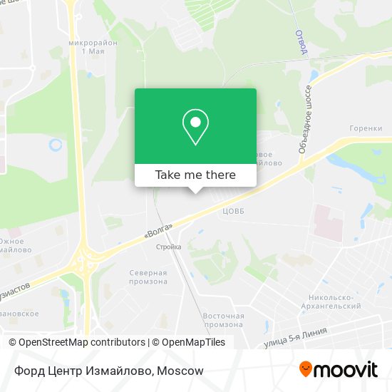 Форд Центр Измайлово map