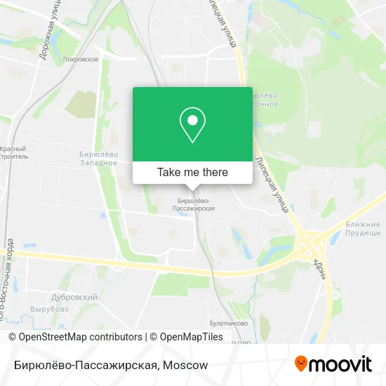 Бирюлёво-Пассажирская map