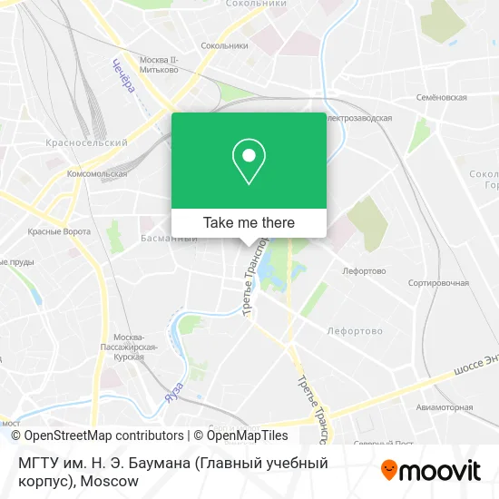 МГТУ им. Н. Э. Баумана (Главный учебный корпус) map
