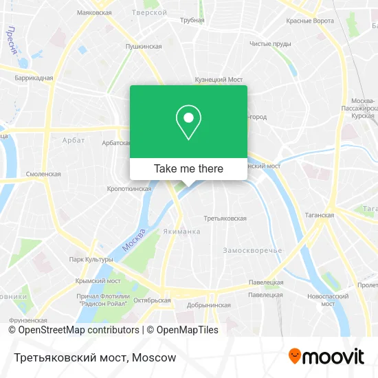 Третьяковский мост map