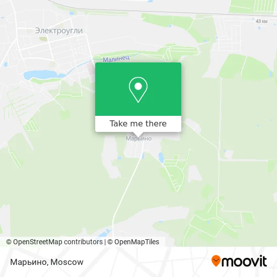 Марьино map
