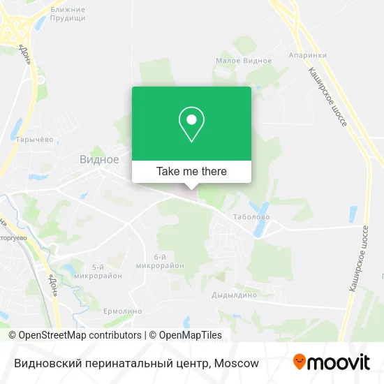 Видновский перинатальный центр map