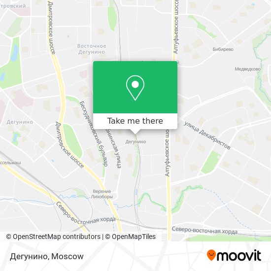 Дегунино map