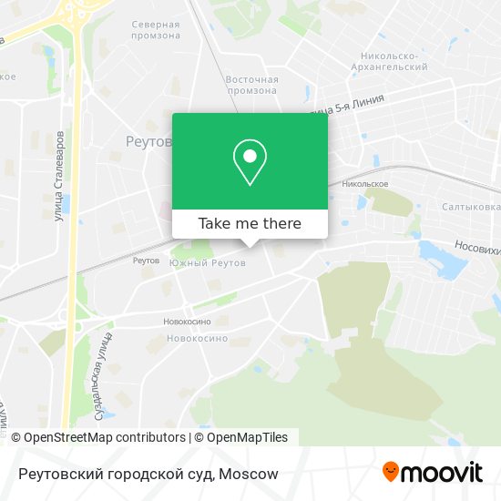 Реутовский городской суд map