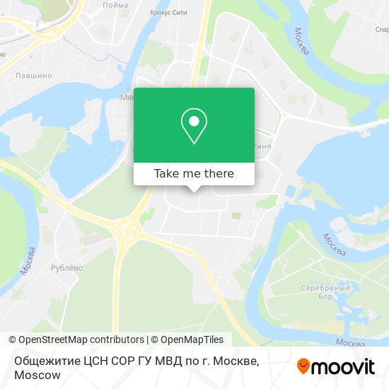 Общежитие ЦСН СОР ГУ МВД по г. Москве map