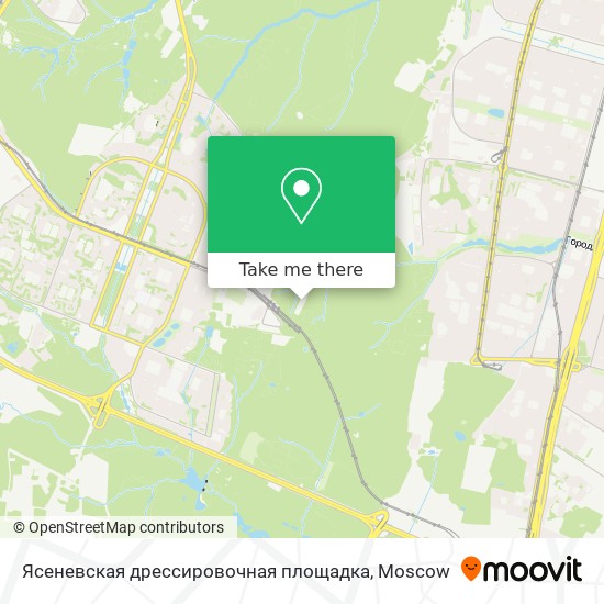 Ясеневская дрессировочная площадка map